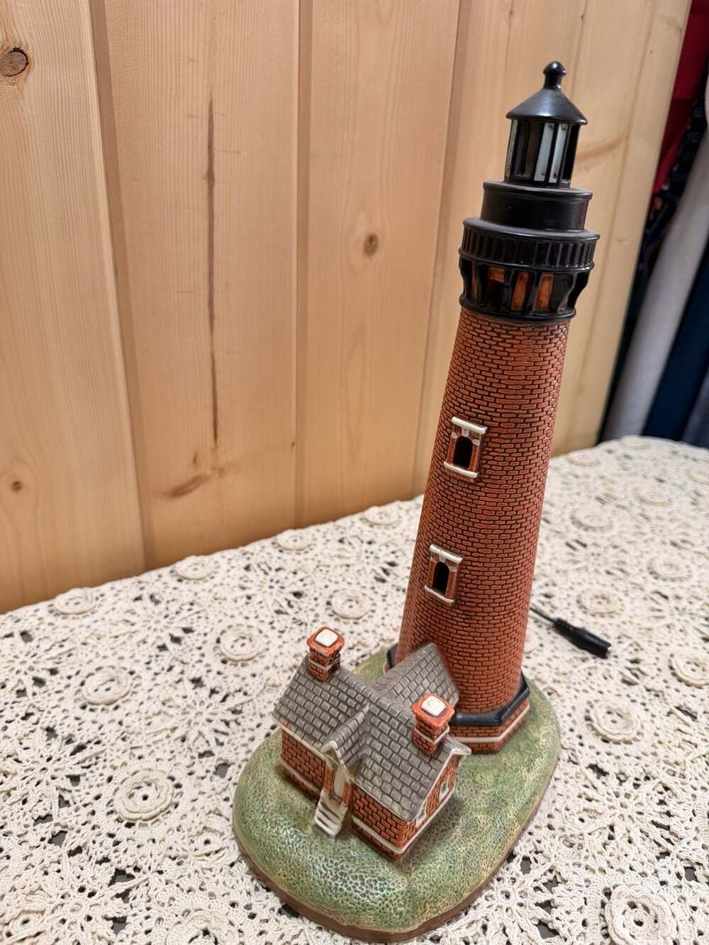 Vintage Nautical Light Geo Z Lefton Currituck Beach NC Lighthouse Lamp - Picture 6 of 8